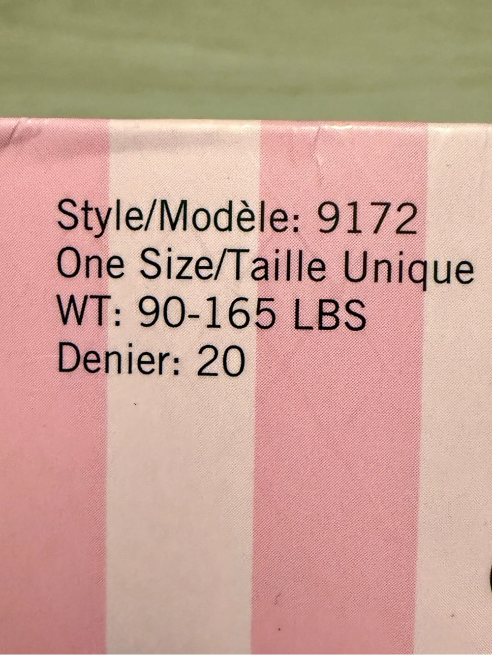 New Leg Avenue: Sheer Tights with Opaque Vertical Stripes -Style 9172